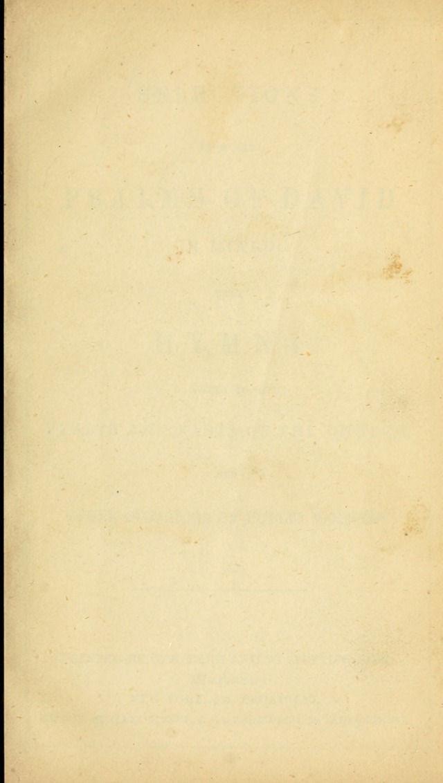 Selections from the Psalms of David in Metre: with hymns suited to the feasts and fasts of the church, and other occasions of public worship page v