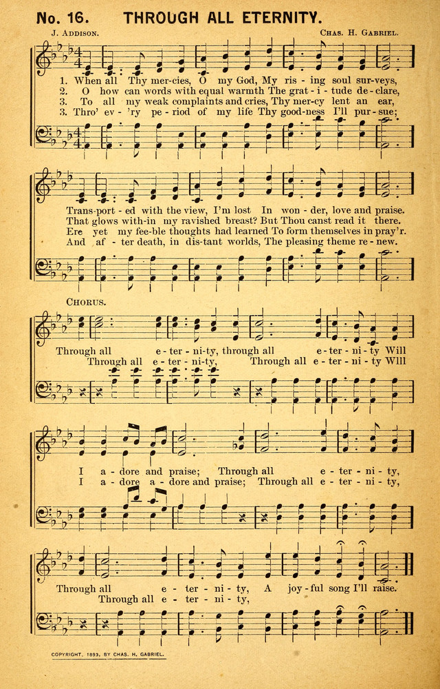 Songs of the Pentecost for the Forward Gospel Movement page 16