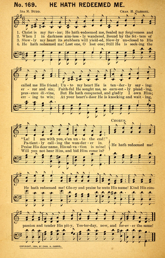 Songs of the Pentecost for the Forward Gospel Movement page 168