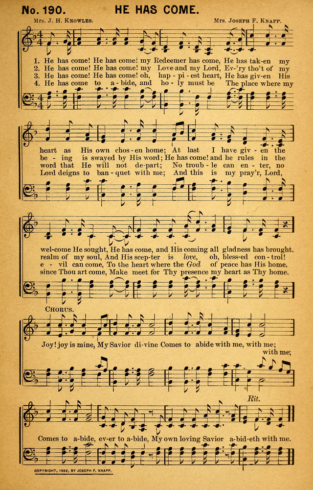 Songs of the Pentecost for the Forward Gospel Movement page 189