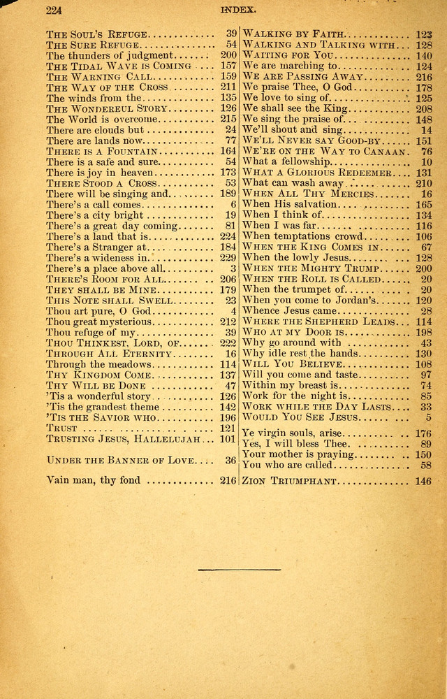 Songs of the Pentecost for the Forward Gospel Movement page 222