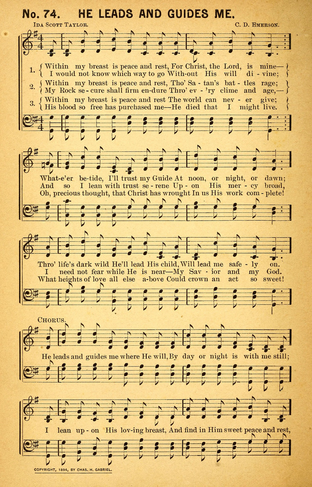 Songs of the Pentecost for the Forward Gospel Movement page 74