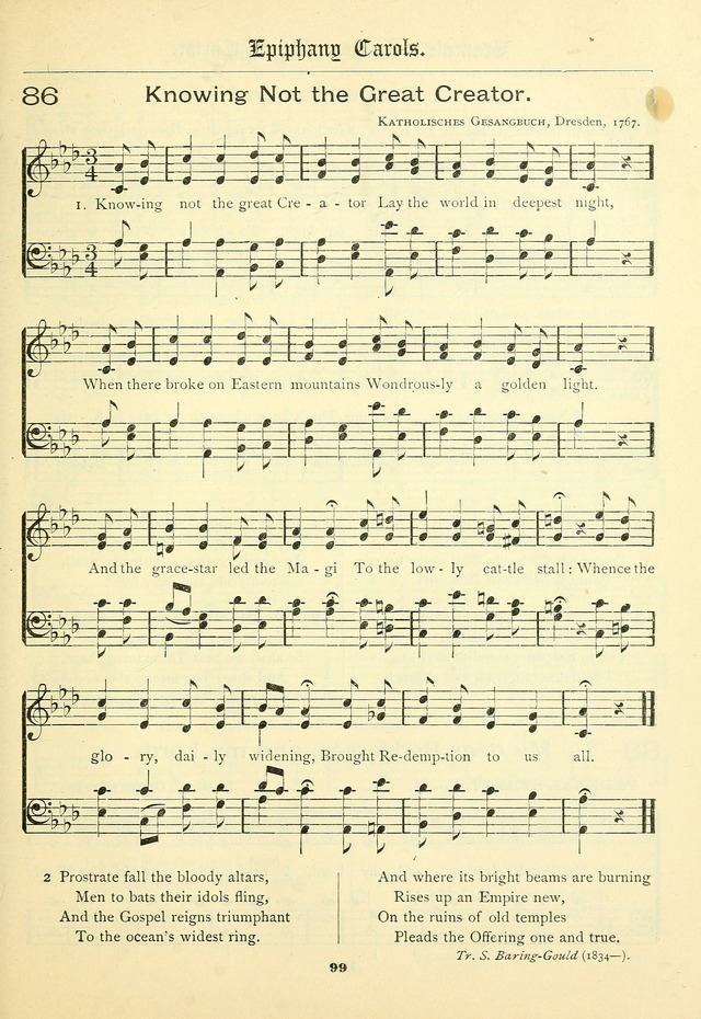 School and Parish Hymnal: with tunes page 100