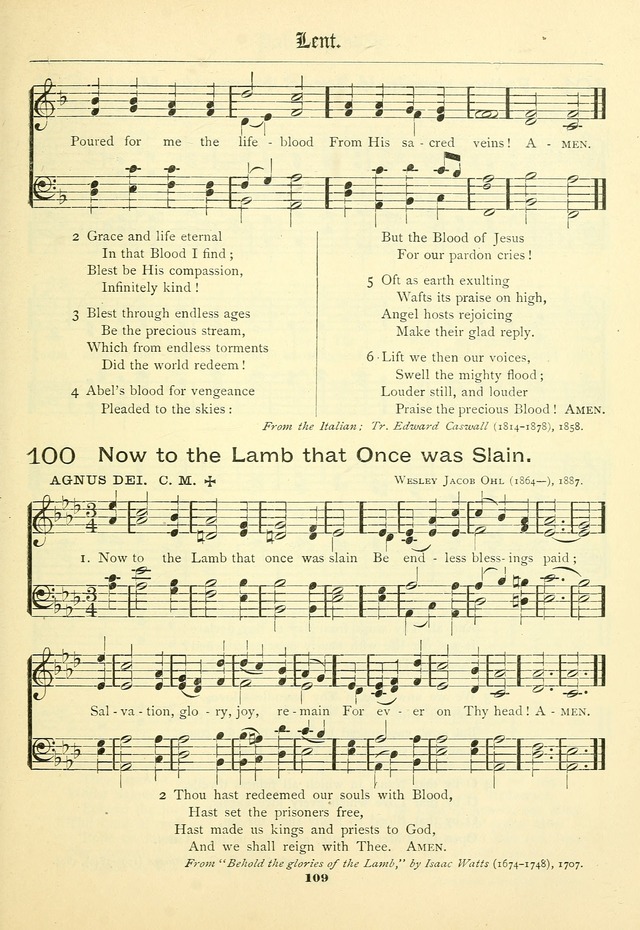 School and Parish Hymnal: with tunes page 110