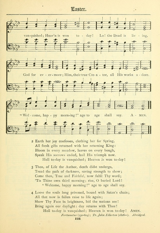 School and Parish Hymnal: with tunes page 122