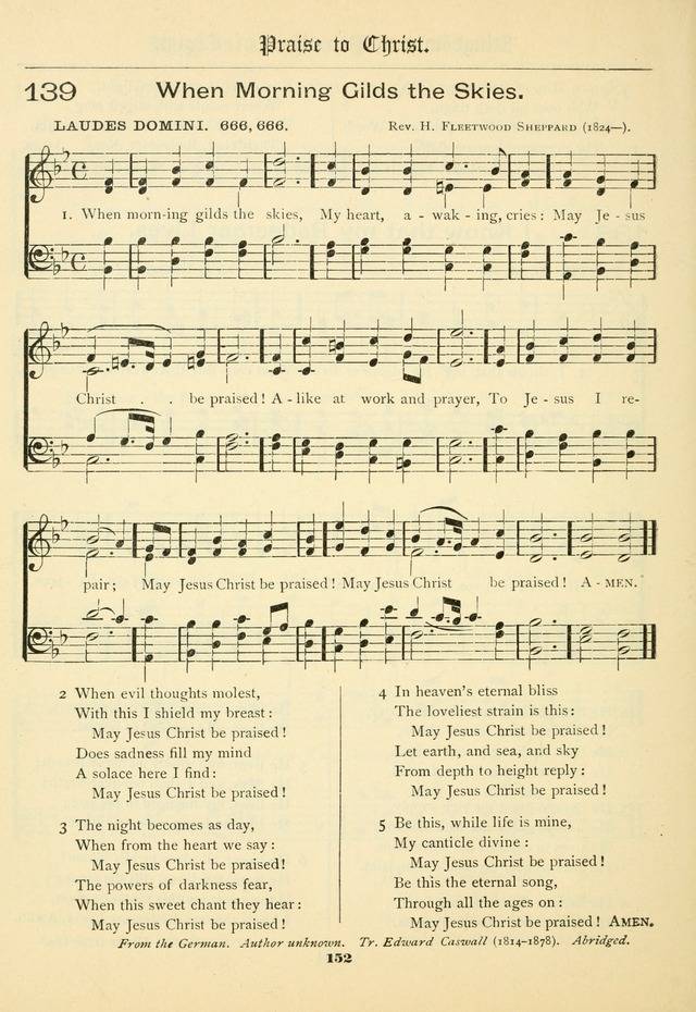School and Parish Hymnal: with tunes page 153
