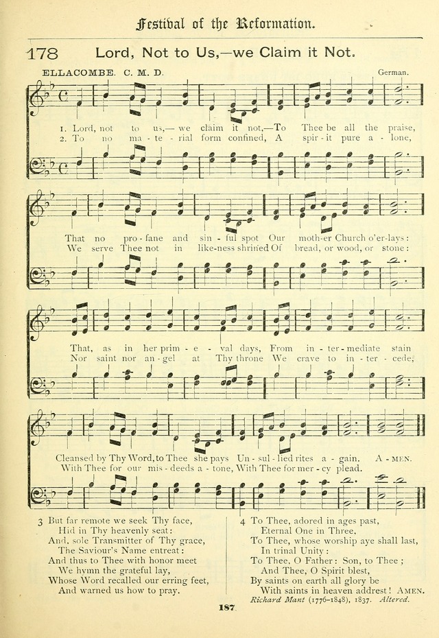 School and Parish Hymnal: with tunes page 188