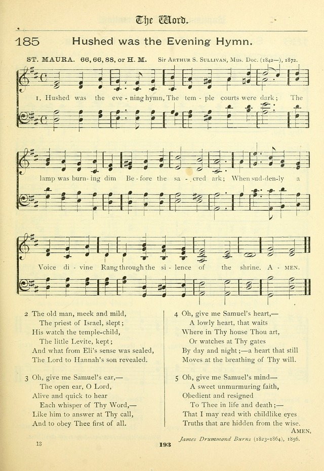 School and Parish Hymnal: with tunes page 194