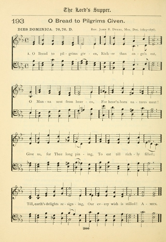 School and Parish Hymnal: with tunes page 201
