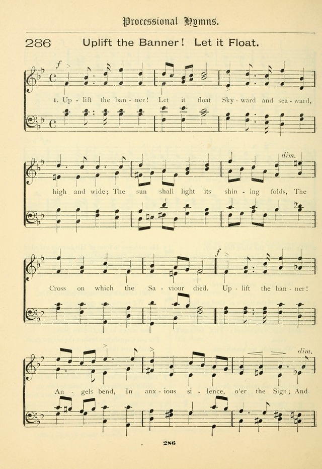 School and Parish Hymnal: with tunes page 287