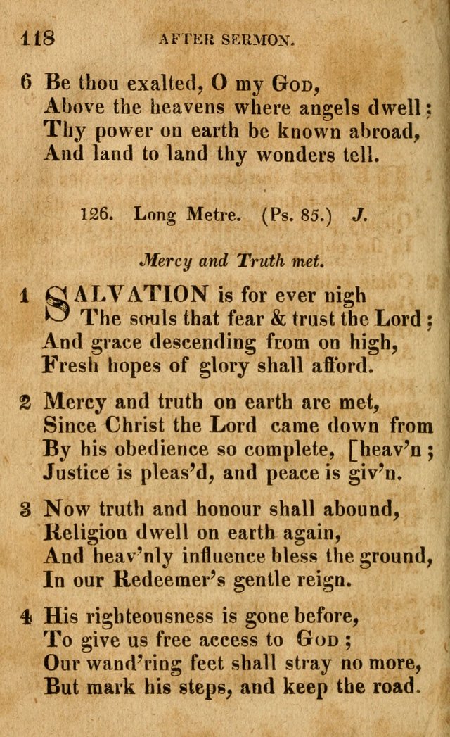 A Selection of Psalms and Hymns: done under the appointment of the Philadelphian Association (4th ed.) page 118