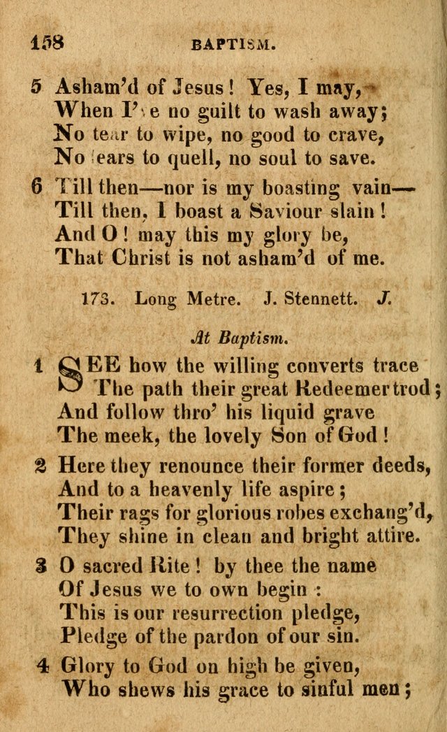 A Selection of Psalms and Hymns: done under the appointment of the Philadelphian Association (4th ed.) page 158