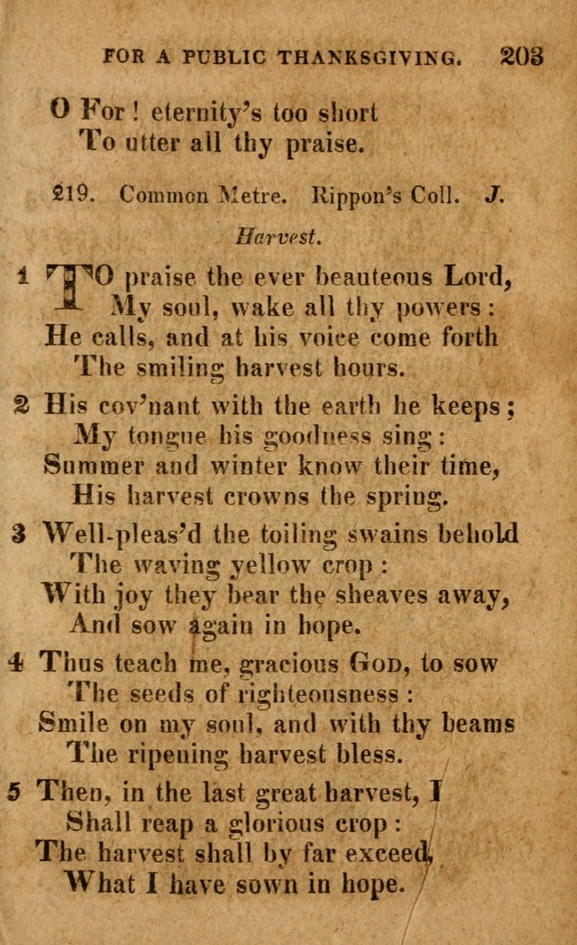 A Selection of Psalms and Hymns: done under the appointment of the Philadelphian Association (4th ed.) page 203