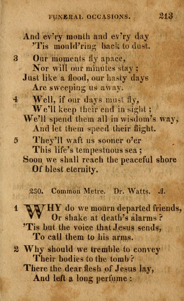 A Selection of Psalms and Hymns: done under the appointment of the Philadelphian Association (4th ed.) page 213