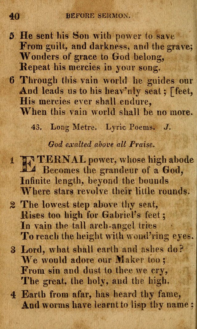 A Selection of Psalms and Hymns: done under the appointment of the Philadelphian Association (4th ed.) page 40