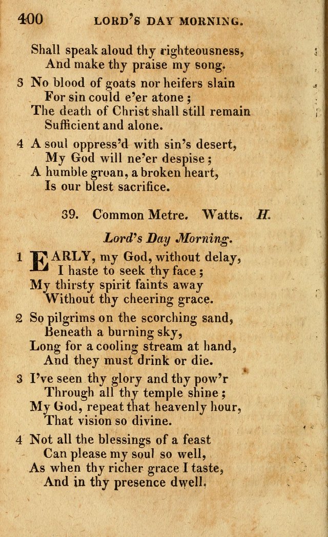 A Selection of Psalms and Hymns: done under the appointment of the Philadelphian Association (4th ed.) page 400