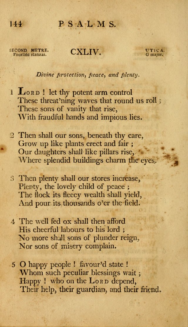 A Selection of Psalms and Hymns, Embracing all the Varieties of Subjects page 146