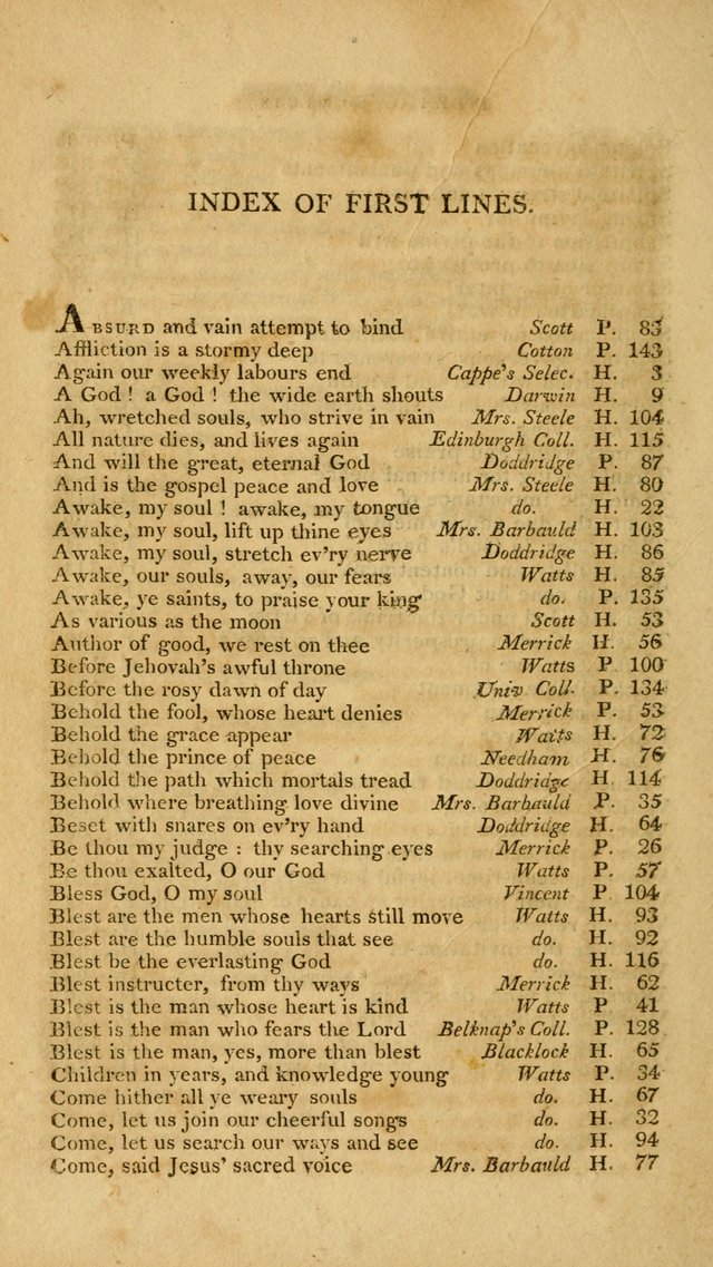 A Selection of Psalms and Hymns, Embracing all the Varieties of Subjects page 314