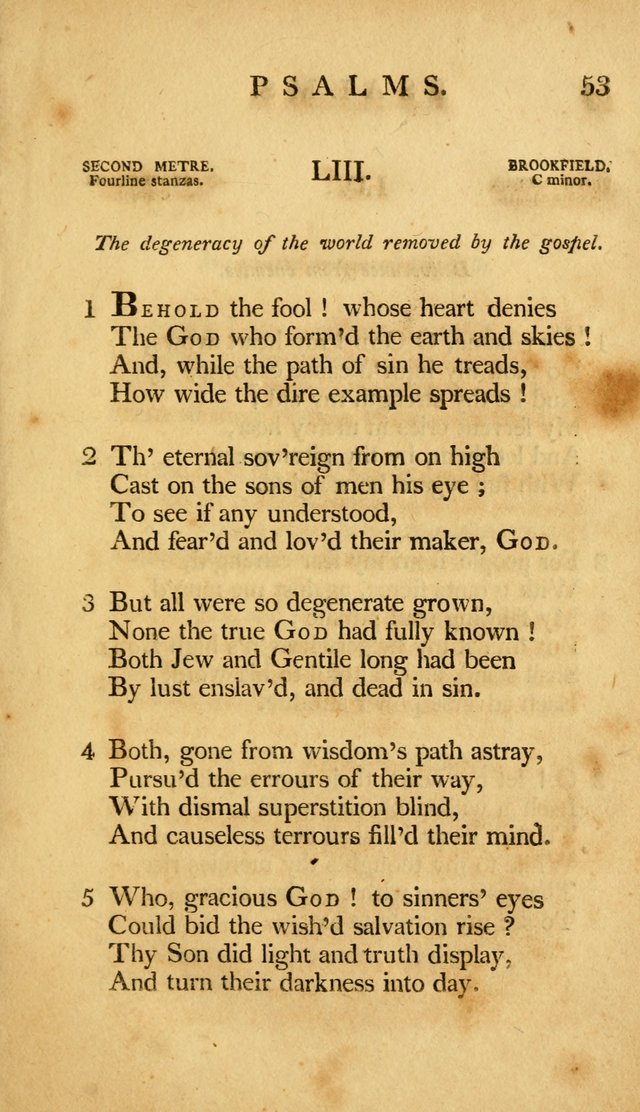 A Selection of Psalms and Hymns, Embracing all the Varieties of Subjects page 57