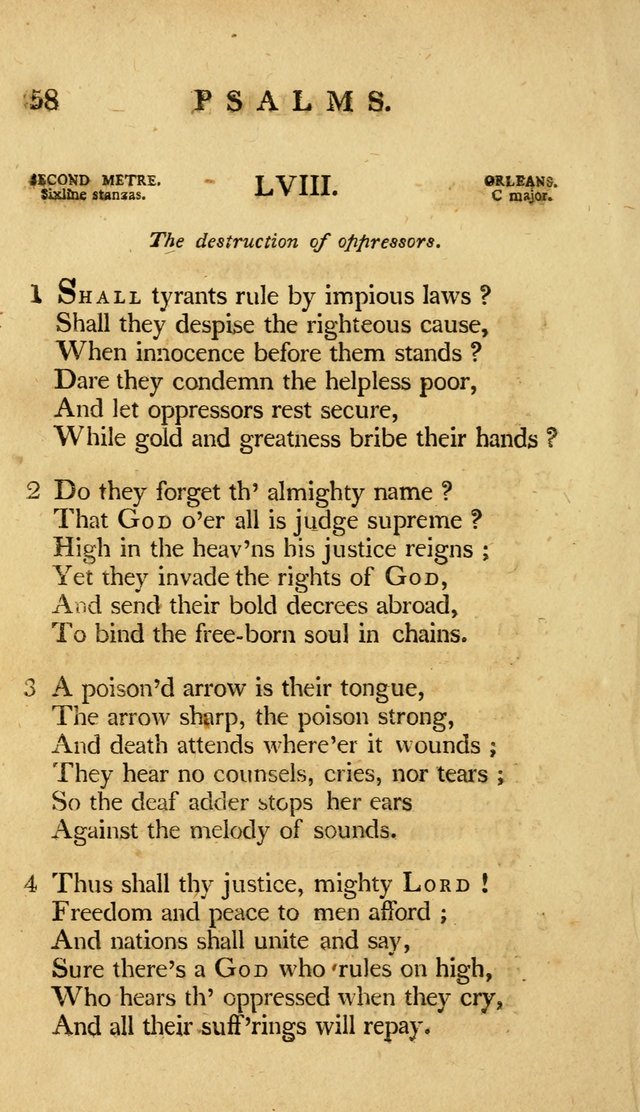 A Selection of Psalms and Hymns, Embracing all the Varieties of Subjects page 62
