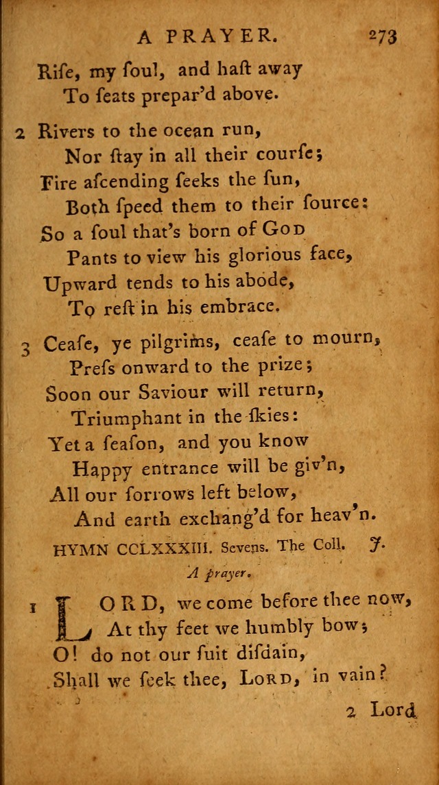 A Selection of Psalms and Hymns: done under the appointment of  the Philadelphian Association page 283