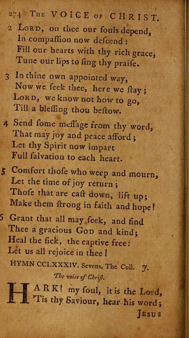 A Selection of Psalms and Hymns: done under the appointment of  the Philadelphian Association page 284