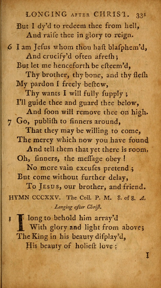 A Selection of Psalms and Hymns: done under the appointment of  the Philadelphian Association page 341