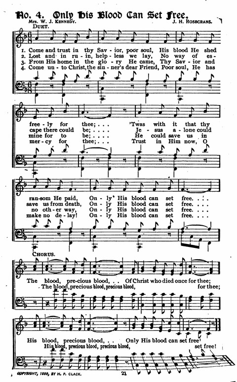 Songs and Praises: for Revivals, Sunday Schools, Singing Schools, and General Church Work page 5