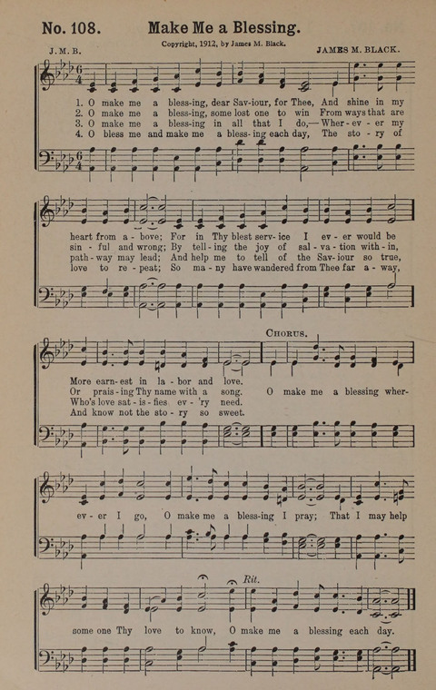 Sacred Praise: for Use in Gospel Meetings, Evangelistic Services ... page 108