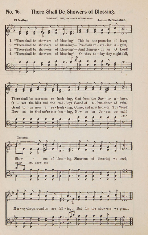 Service in Song: The cream of all the best songs, of all the best writers, together with Orders of Service for the Sunday School page 16