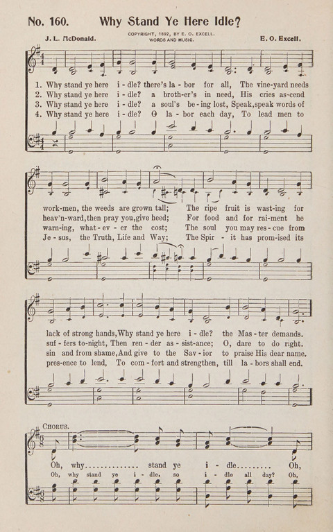Service in Song: The cream of all the best songs, of all the best writers, together with Orders of Service for the Sunday School page 168