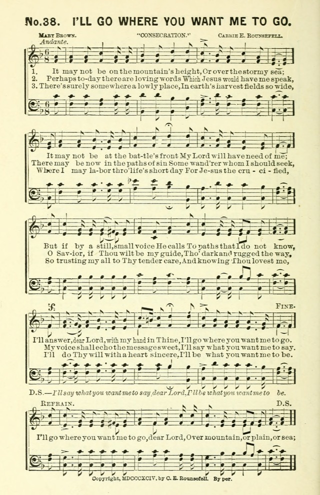 Sermons in Song No. 3: a collection of gospel hymns for use in the Sunday school, church prayer meeting, young people