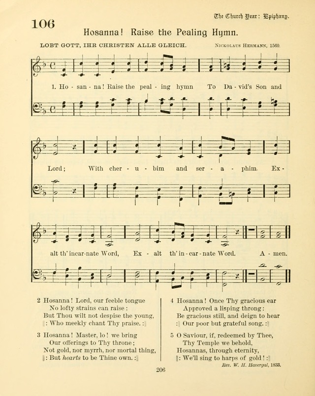 Sunday-School Book: with music: for the use of the Evangelical Lutheran congregations (Rev. and Enl.) page 208