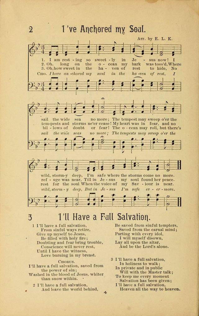 Songs and Solos used by the Christian Crusaders: in their Special Soul-Saving Work: and adapted for the church, grove, school, choir, and home page 3