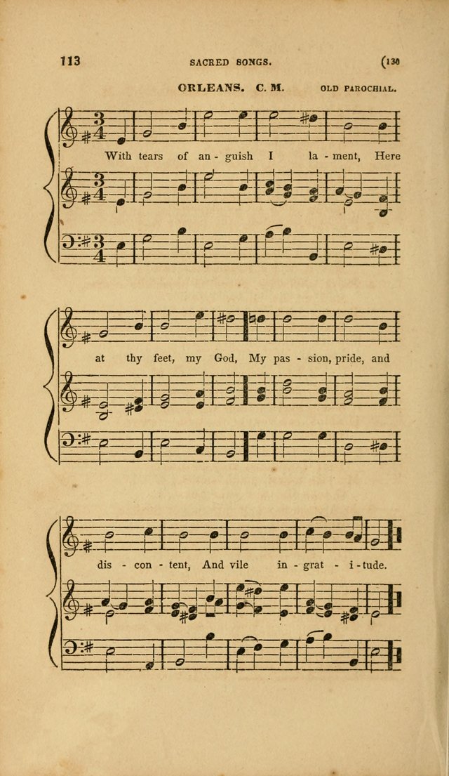 Sacred Songs for Family and Social Worship: comprising the most approved spiritual hymns with chaste and popular tunes page 130