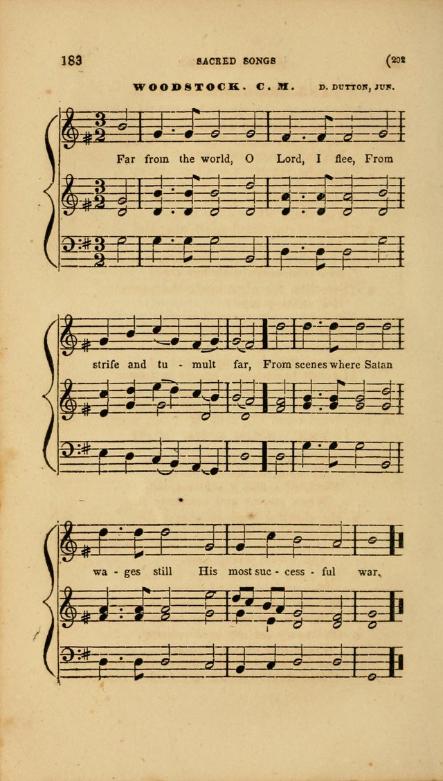 Sacred Songs for Family and Social Worship: comprising the most approved spiritual hymns with chaste and popular tunes page 202