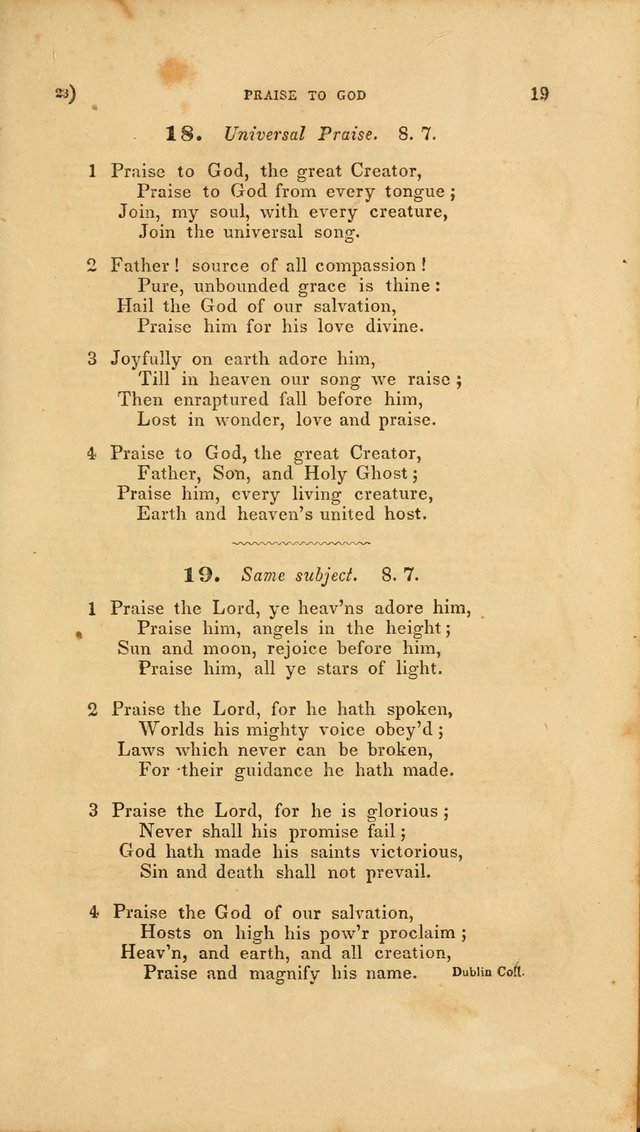Sacred Songs for Family and Social Worship: comprising the most approved spiritual hymns with chaste and popular tunes page 23