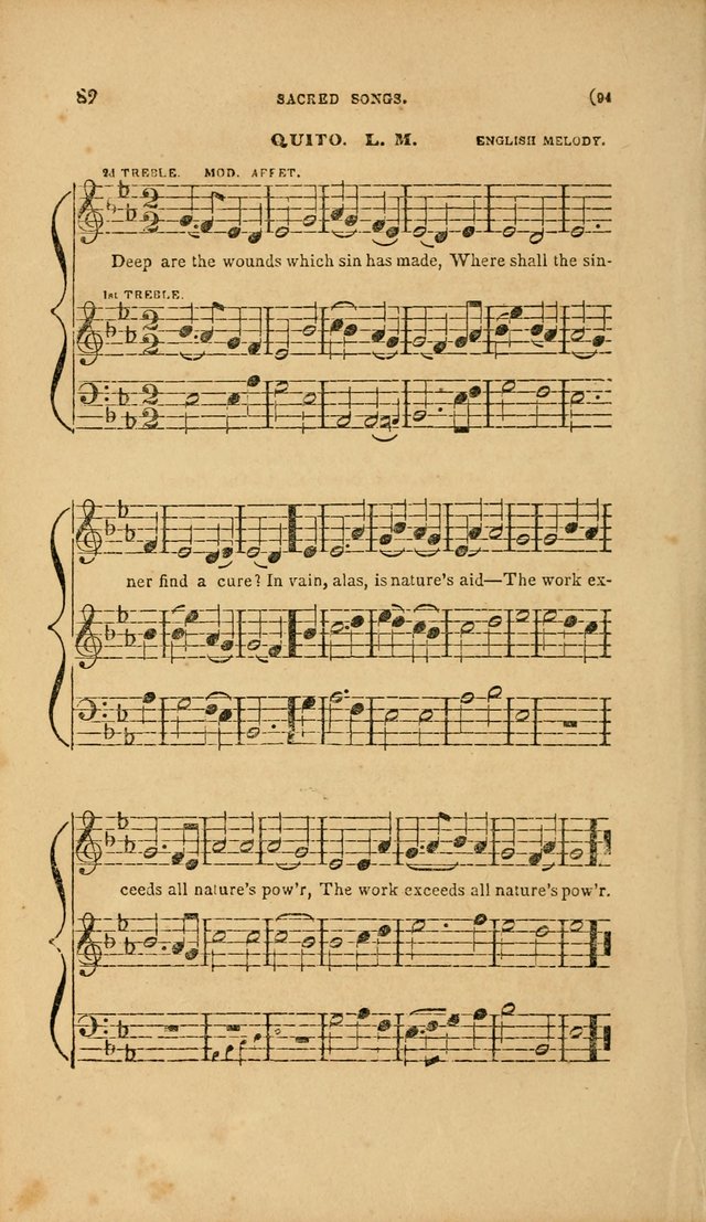 Sacred Songs for Family and Social Worship: comprising the most approved spiritual hymns with chaste and popular tunes page 94