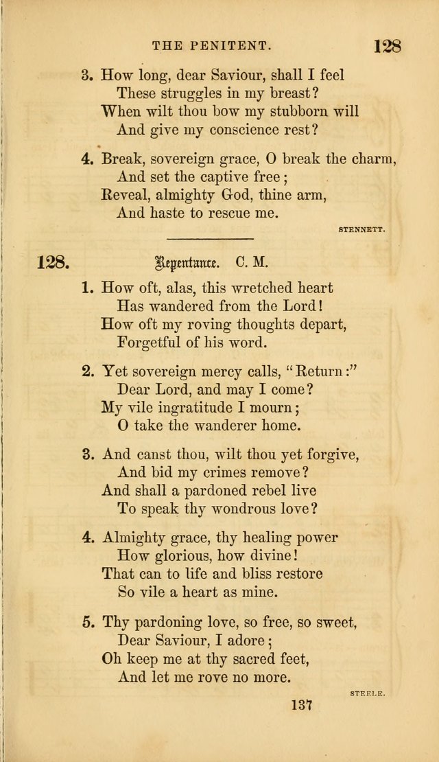 Sacred Songs for Family and Social Worship: comprising the most approved spiritual hymns with chaste and popular tunes ( New ed. rev. and enl.) page 139