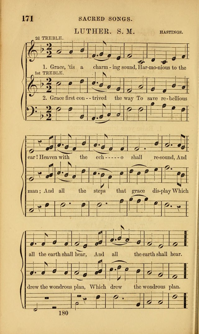 Sacred Songs for Family and Social Worship: comprising the most approved spiritual hymns with chaste and popular tunes ( New ed. rev. and enl.) page 182