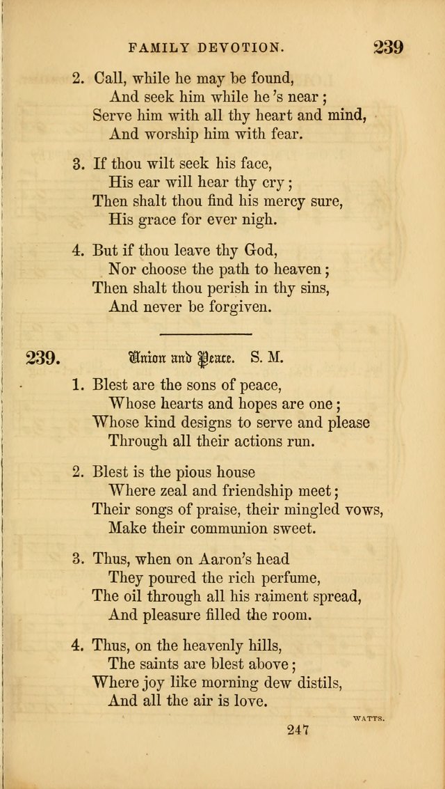 Sacred Songs for Family and Social Worship: comprising the most approved spiritual hymns with chaste and popular tunes ( New ed. rev. and enl.) page 249