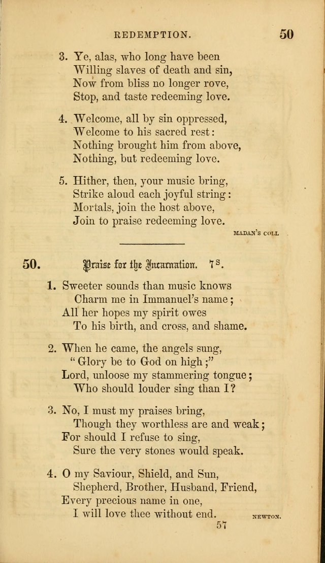 Sacred Songs for Family and Social Worship: comprising the most approved spiritual hymns with chaste and popular tunes ( New ed. rev. and enl.) page 57