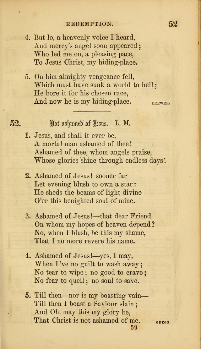 Sacred Songs for Family and Social Worship: comprising the most approved spiritual hymns with chaste and popular tunes ( New ed. rev. and enl.) page 59