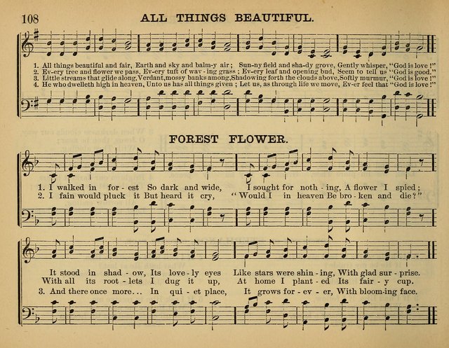 The Sunday School Hymnal: a collection of hymns and music for use in Sunday school services and social meetings page 108