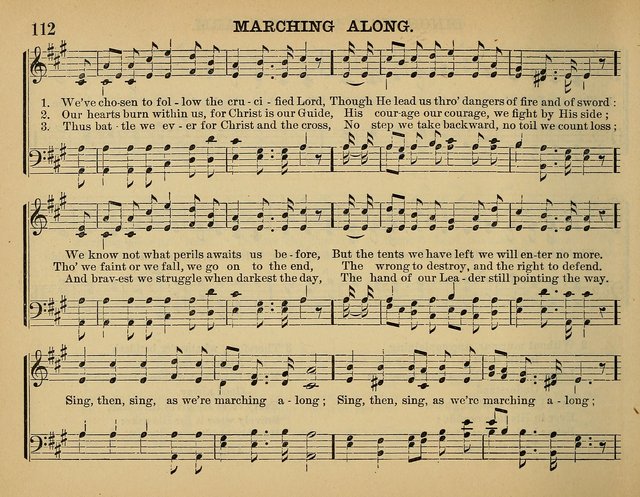 The Sunday School Hymnal: a collection of hymns and music for use in Sunday school services and social meetings page 112