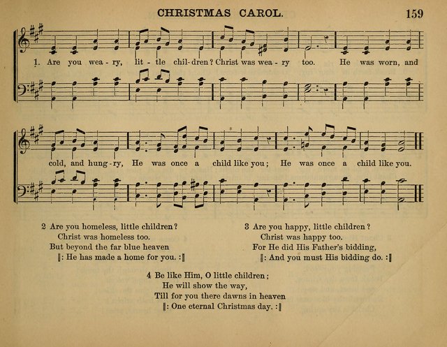 The Sunday School Hymnal: a collection of hymns and music for use in Sunday school services and social meetings page 159