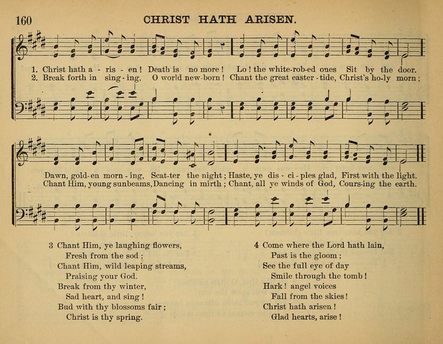 The Sunday School Hymnal: a collection of hymns and music for use in Sunday school services and social meetings page 160