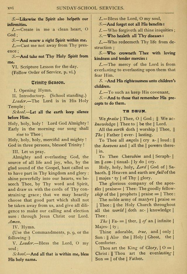 The Sunday School Hymnal: with offices of devotion page 21