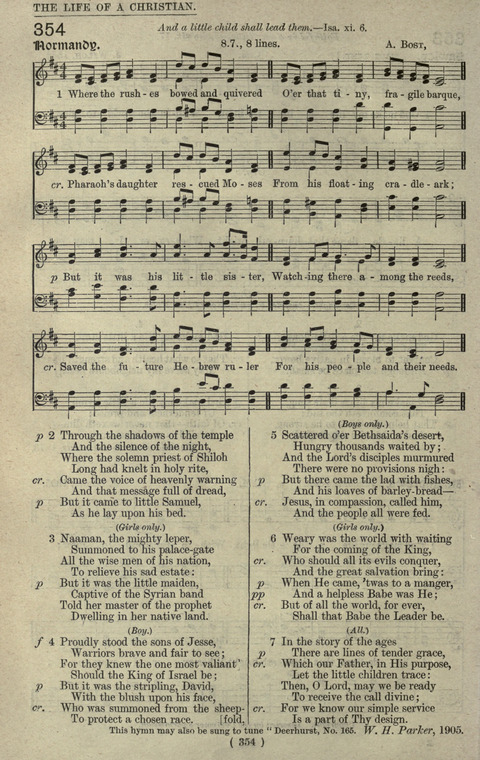 The Sunday School Hymnary: a twentieth century hymnal for young people (4th ed.) page 353