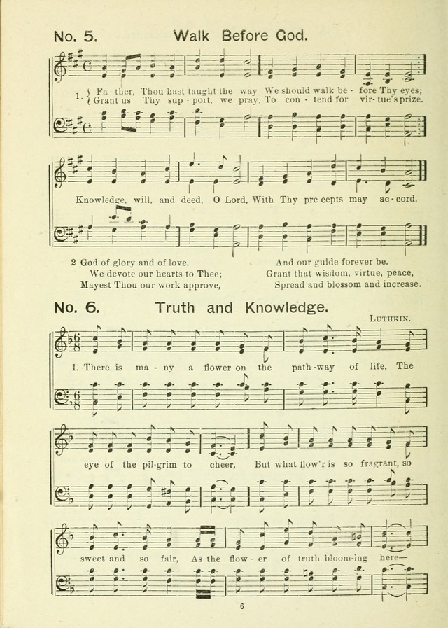 The Sabbath School Hymnal, a collection of songs, services and responses for Jewish Sabbath schools, and homes 4th rev. ed. page 7